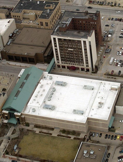 Aerial - Blackhawk Hotel and RiverCenter